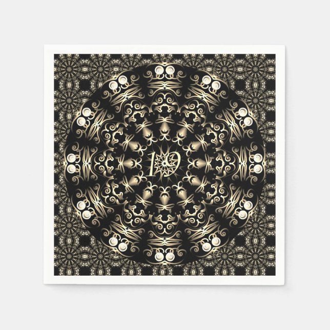 19th Wedding Anniversary Bronze  Napkin (Front)