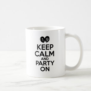 19th year birthday designs coffee mug