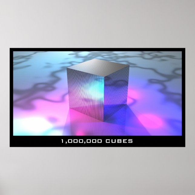 1,000,000 Cubes Poster (Front)