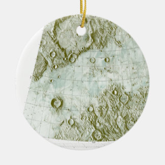 1:000 000 scale lunar chart ceramic tree decoration