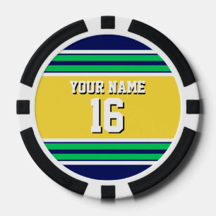 1-11 (Sq Necklace) Poker Chips