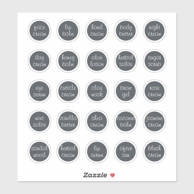 1.14" Black Customisable Cosmetic Jar Cream Balm (Sheet)