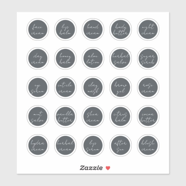 1.14" Black Customisable Cosmetic Jar Cream Balm (Sheet)