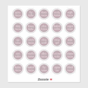 1.14" Mauve Custom Cosmetic Jar Cream Balm