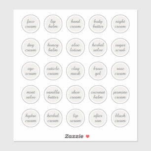 1.14" White Customisable Cosmetic Jar Cream Balm