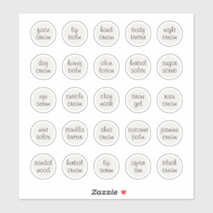 1.14" White Customizable Cosmetic Jar Cream Balm