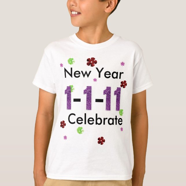 1-1-11 KIDS NEW YEARS T-SHIRT (Front)