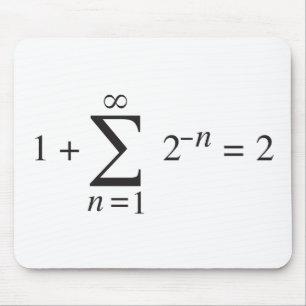 1 + 1 = 2 _ summation notation mouse pad