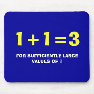 1+1=3 MOUSE PAD