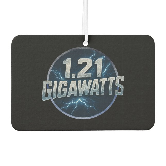 1.21 Gigawatts Car Air Freshener (Front)