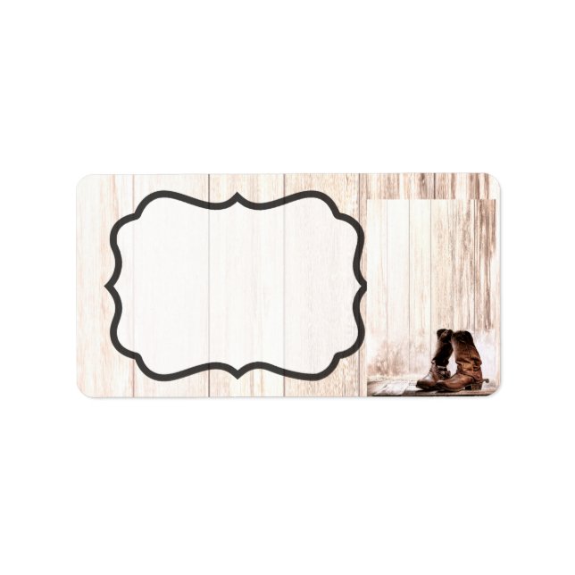 1.25"x2.75" Business Mailing Addres Label Boots Co (Front)