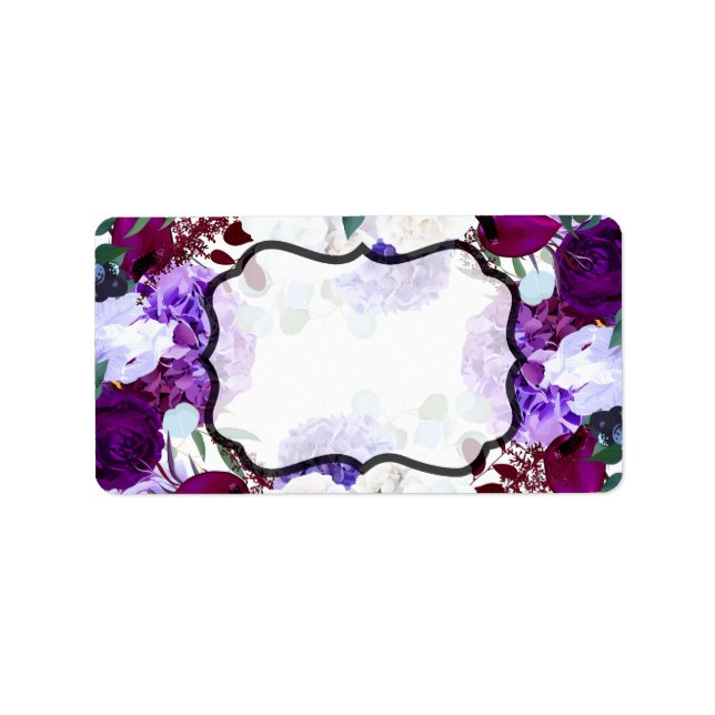 1.25"x2.75" Business Mailing Addres Label Lavender (Front)