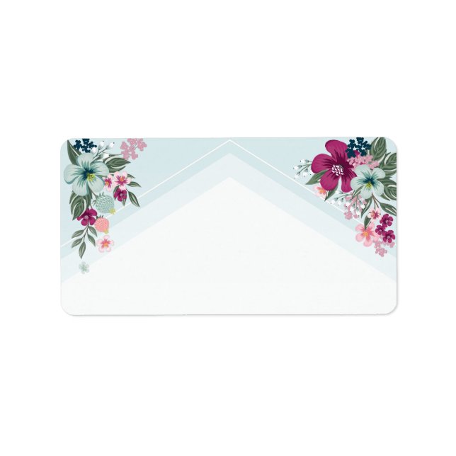 1.25"x2.75" Business Mailing Addres Label Tropical (Front)