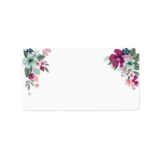 1.25"x2.75" Business Mailing Addres Label Tropical (Front)