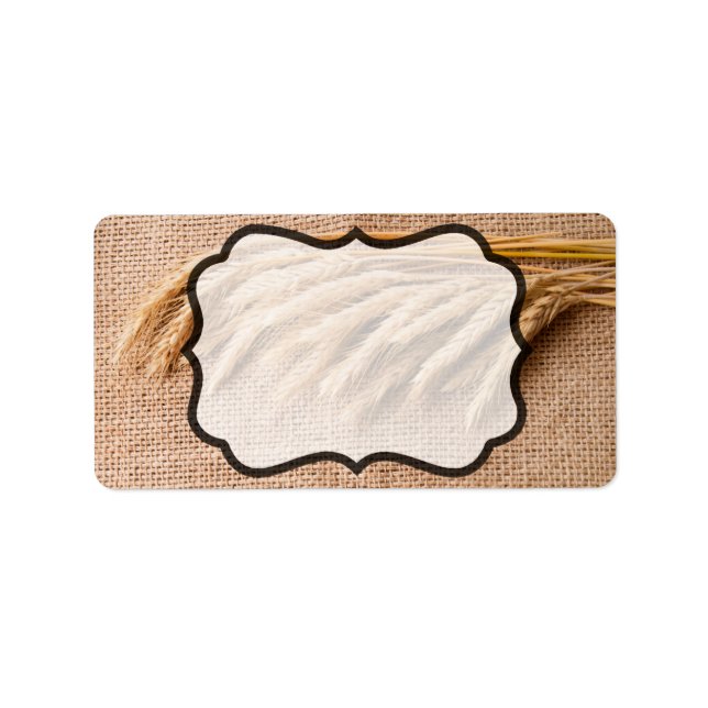 1.25"x2.75" Business Mailing Addres Label Wheat on (Front)