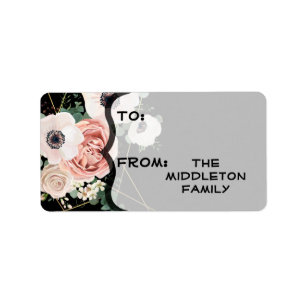 1.25"x2.75" Christmas XMAS Stick On Gift Tag