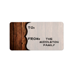 1.25"x2.75" Christmas XMAS Stick On Gift Tag