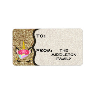 1.25"x2.75" Christmas XMAS Stick On Gift Tag