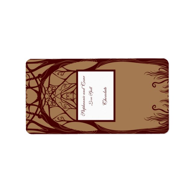 1.25"x2.75" Hersheys Miniature Autumn Tree Label (Front)