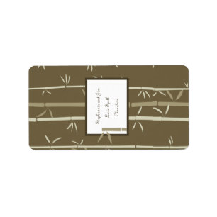 1.25"x2.75" Hersheys Miniature Bamboo Bliss Label