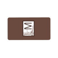 1.25"x2.75" Hershey's Miniature Fall Tree Initial