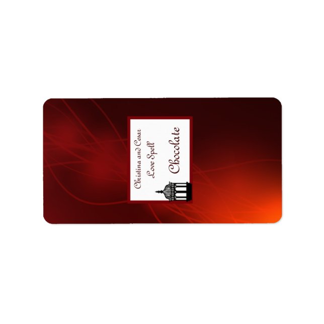 1.25"x2.75" Hersheys Miniature Maroon Lantern Label (Front)