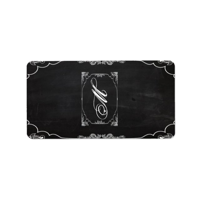 1.25"x2.75" Hershey's Miniature Modern Chalkboard Label (Front)