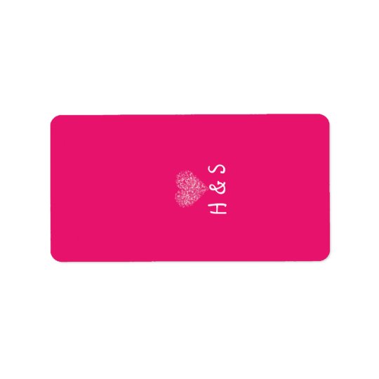 1.25"x2.75" Hershey's Miniature Pink Floral Petals Address Label