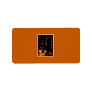 1.25"x2.75" Hershey's Miniature Sweet 16 orange Label