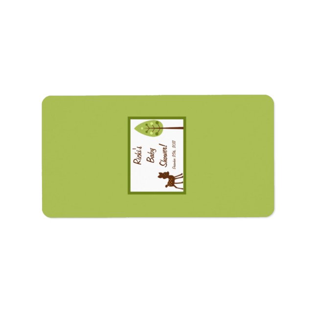 1.25"x2.75" Hershey's Miniature Woodland Friends Label (Front)