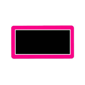 1.25"x2.75" Hot Pink Zebra Print Mailing Address Label