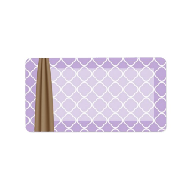 1.25"x2.75" Mailing Address Country Mason Jar Flow Label (Front)