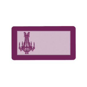 1.25"x2.75" Mailing Address Crystal Chandelier Gli Label