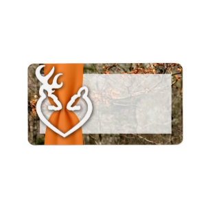 1.25"x2.75" Mailing Address Deer Couple Doe Buck Label