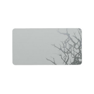 1.25"x2.75" Mailing Address Frosted Glass Cracked Label