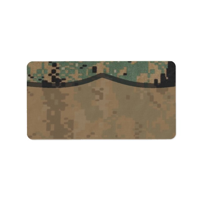 1.25"x2.75" Mailing Address Marine DIGITAL PRINT Label (Front)