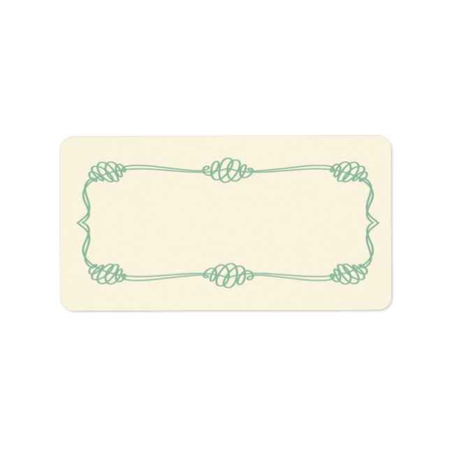 1.25"x2.75" Mailing Address Nautical Knot Anchor Label (Front)