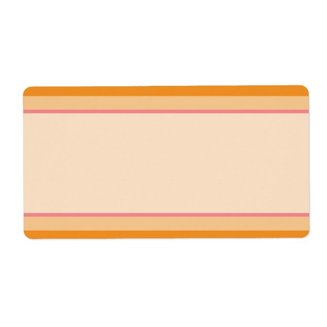 1.25"x2.75" Mailing Address Orange and Pink (Front)