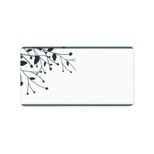 1.25"x2.75" Mailing Address Twilight Twigs Label