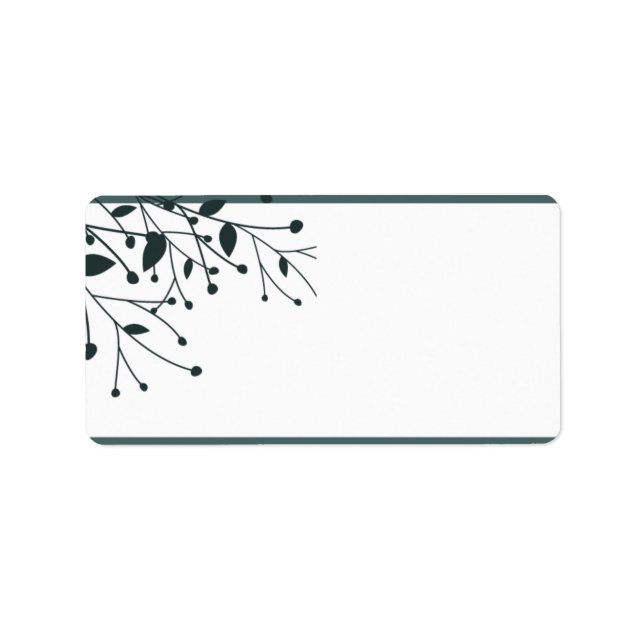 1.25"x2.75" Mailing Address Twilight Twigs Label (Front)