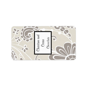 1.25"x 2.75" Hershey"s Miniature Grey Flourish Swi Label