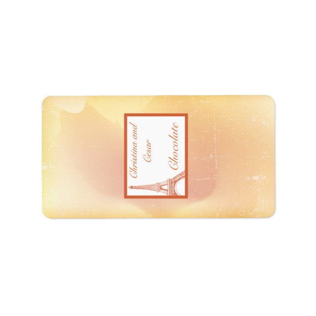 1.25"x 2.75" Hershey"s Miniature Paris Peach Label (Front)