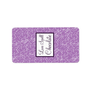 1.25" x 2.75" Hershey's Bird Swing Purple BG heart Label