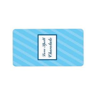 1.25" x 2.75" Hershey's Birdcage/Blue Stripes cage Label