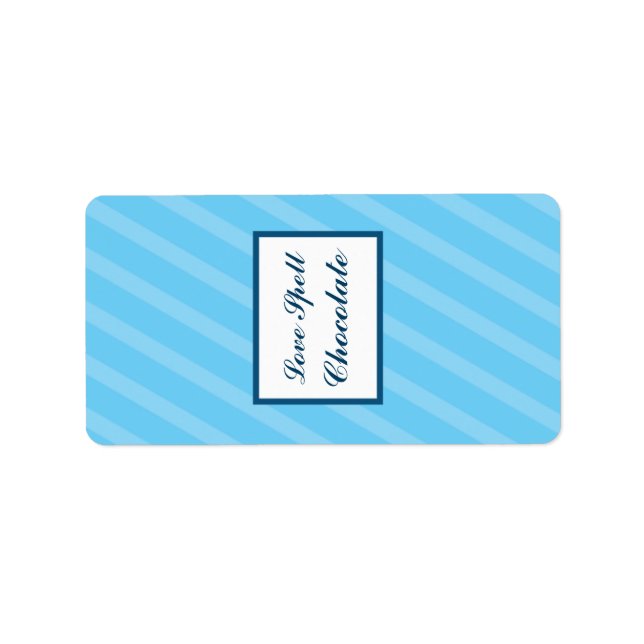 1.25" x 2.75" Hershey's Birdcage/Blue Stripes cage Label (Front)