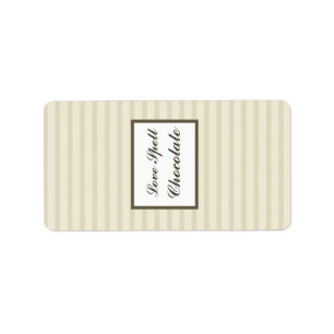 1.25" x 2.75" Hershey's Birdcage/Grey Stripes cage Label