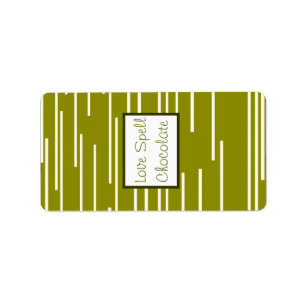 1.25" x 2.75" Hershey's Green Pear Fruit Stripes Label