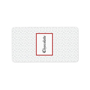 1.25" x 2.75" Hershey's Grey Red Formal Print Label