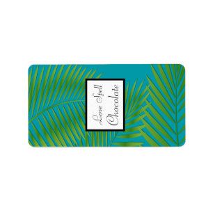 1.25" x 2.75" Hershey's His/Hers Sandals On Beach Label