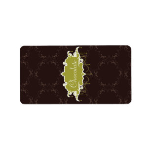 1.25" x 2.75" Hershey's Light/Olive Green Chandeli Label